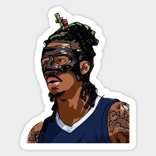 Masked Ja Morant Sticker